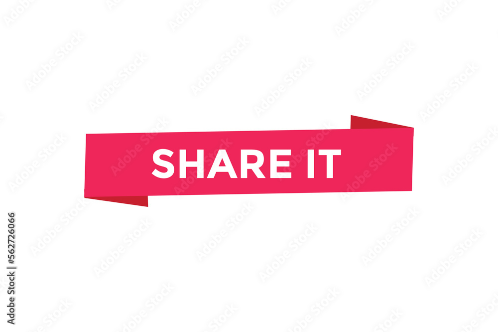 Obraz premium Share it button web banner templates. Vector Illustration