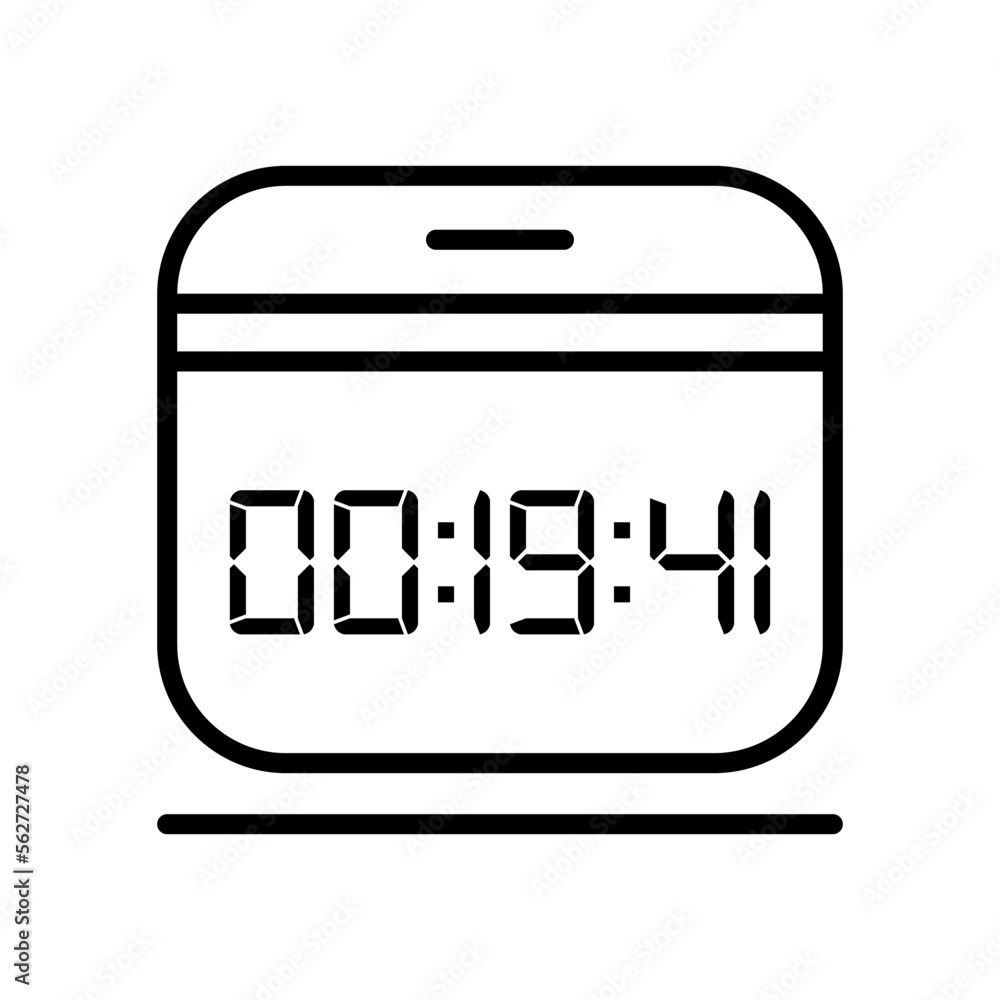 Digital clock number set. Electronic figures. Vector illustration. Digital clock number set. Electronic figures. Vector illustration.
