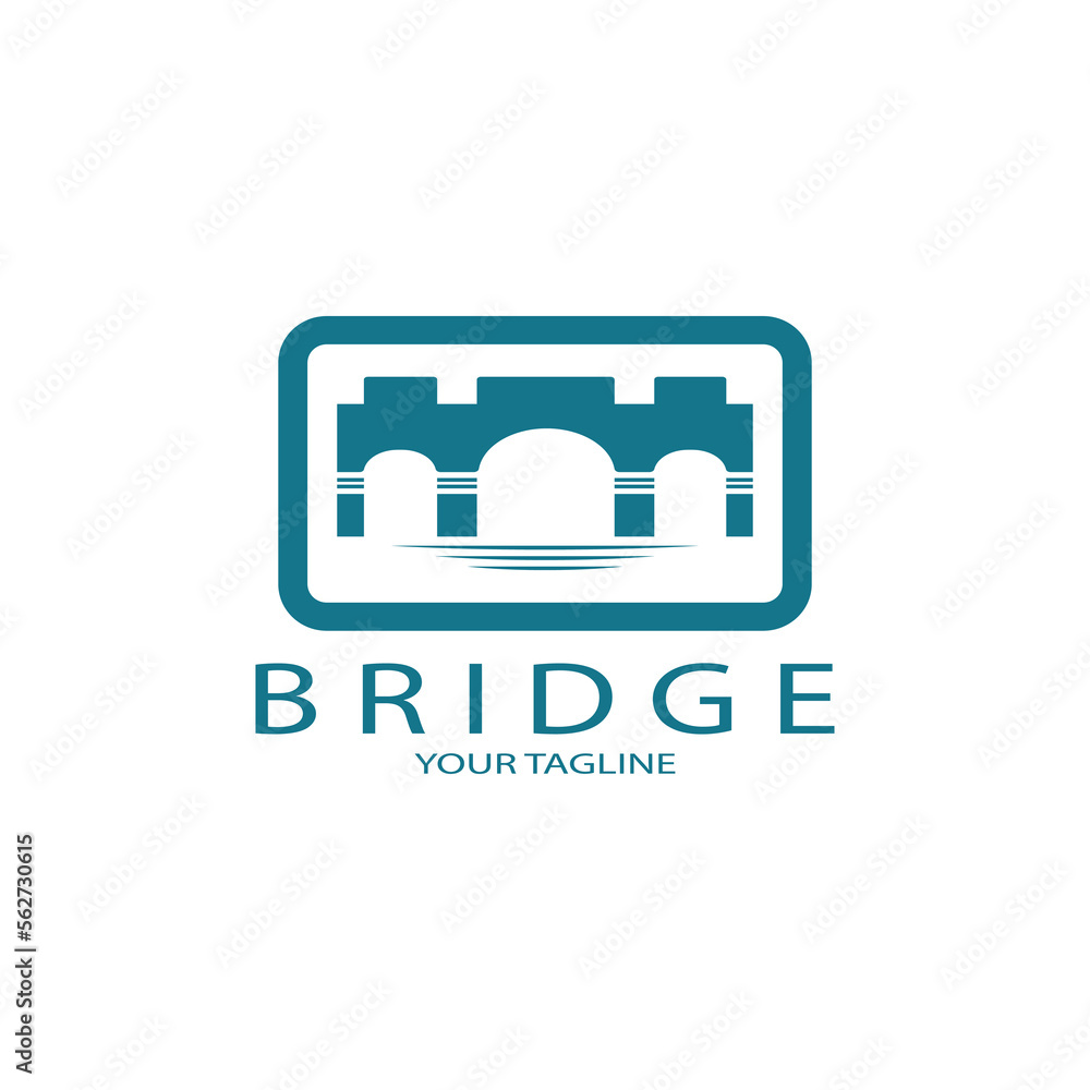 Bridge logo vector icon illustration design template Bridge logo vector icon illustration design template