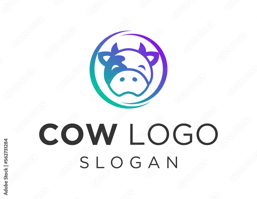 Logo about Cow on a white background. created using the CorelDraw application. Logo about Cow on a white background. created using the CorelDraw application.