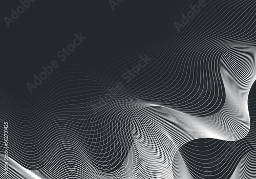 Black Background with parallel gray stripes and colour transition