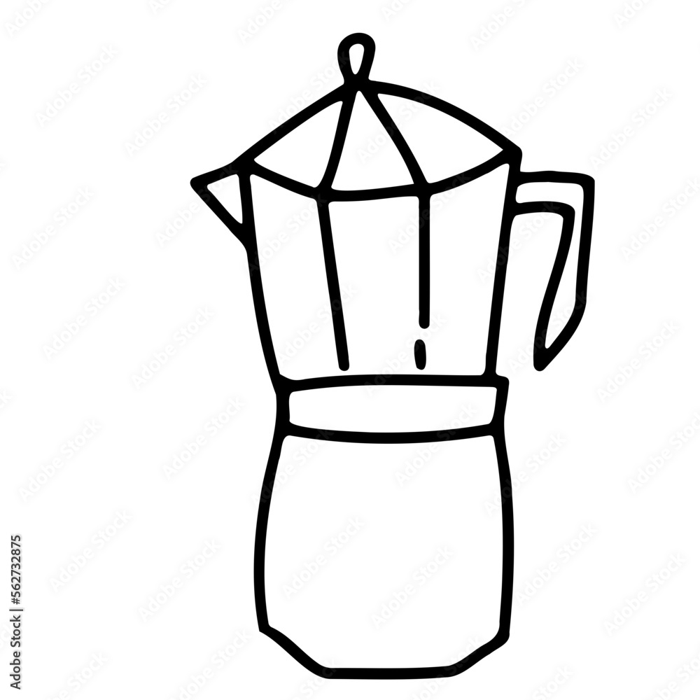 Mocka pot coffee icon Mocka pot coffee icon