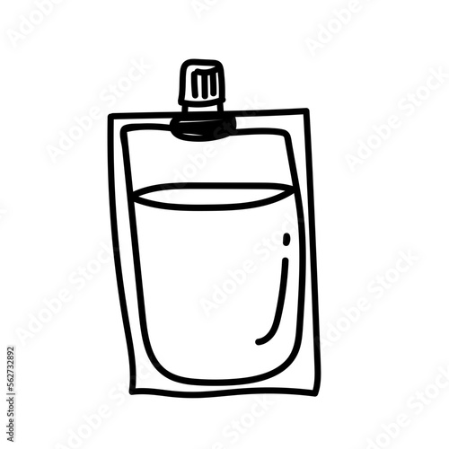 Plastic pot Take away cup coffee icon