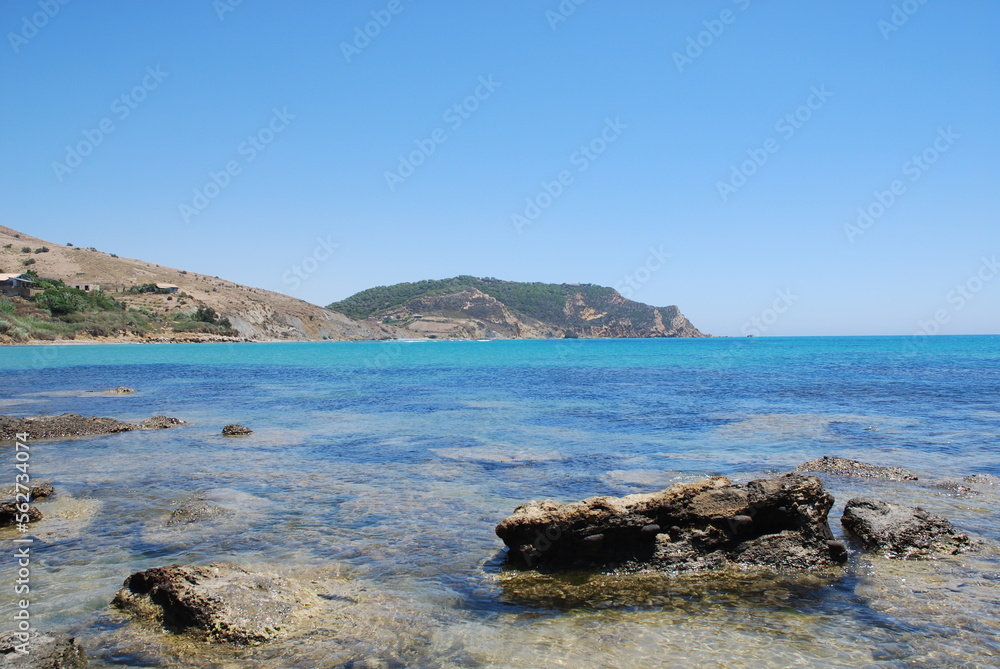 vue de roché dans la mer