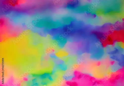 Generative AI,full frame shot of multi colored abstract background © Steak
