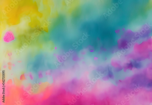 Generative AI full frame shot of multi colored abstract background