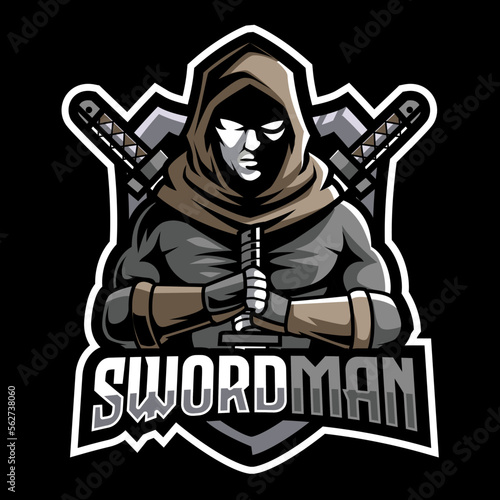 assasin mascot logo. assasin esport gaming logo.