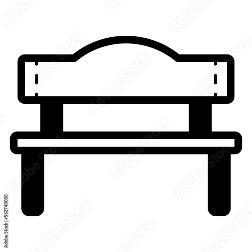 garden bench illustration