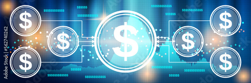 Crowdfunding, funds accumulation, startup vector concept illustration