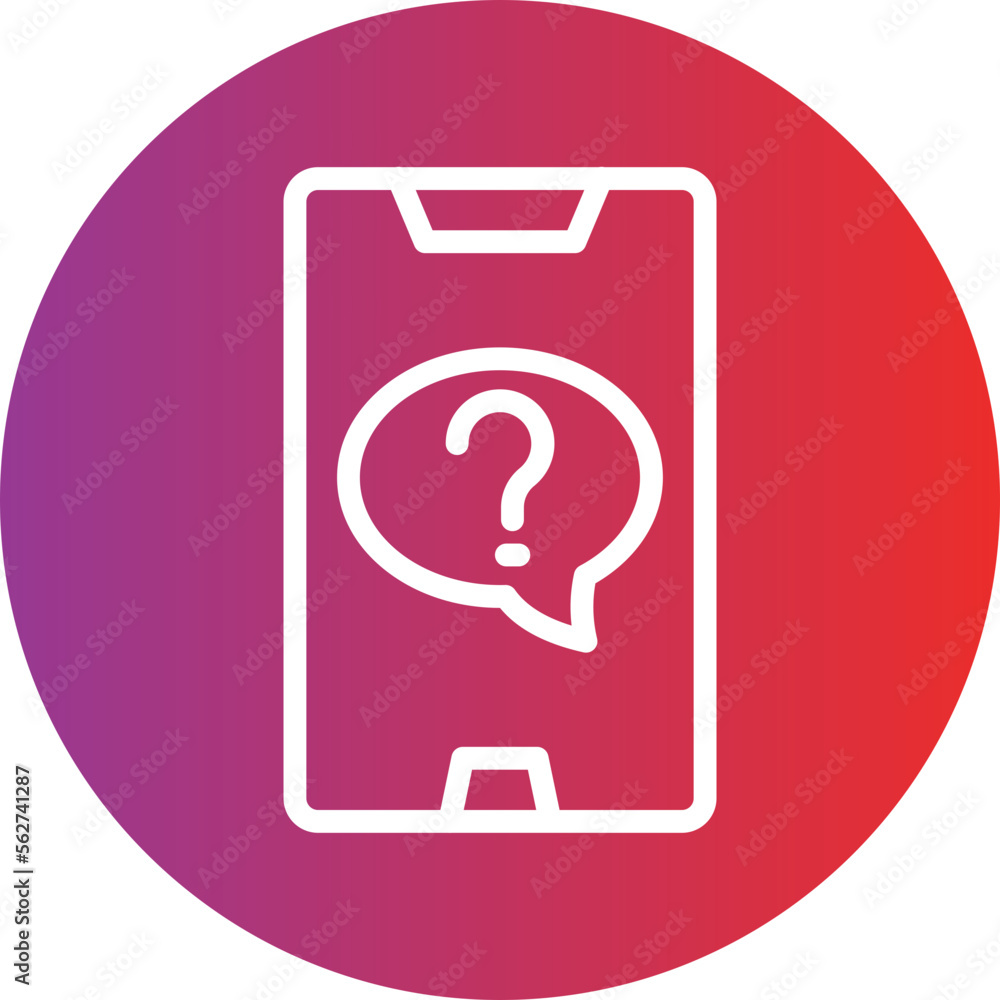 Online Question Icon Style Online Question Icon Style