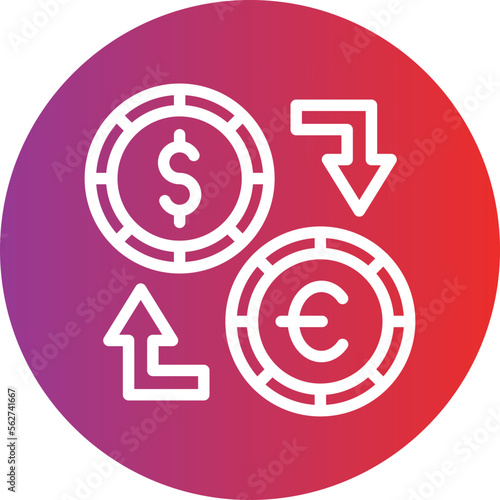 Money Exchange Icon Style