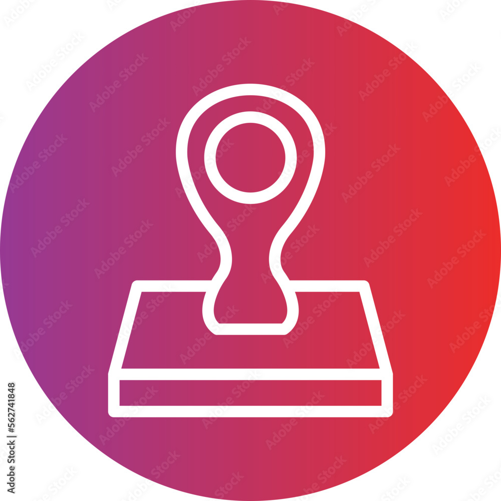 Stamped Icon Style Stamped Icon Style