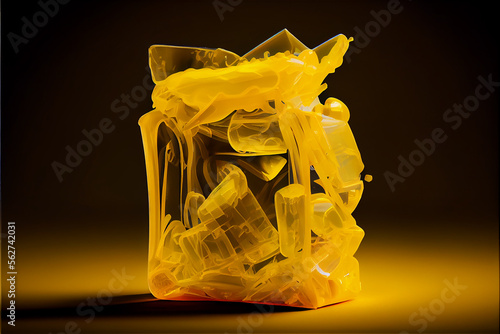 Transparent Yellow plastic ...