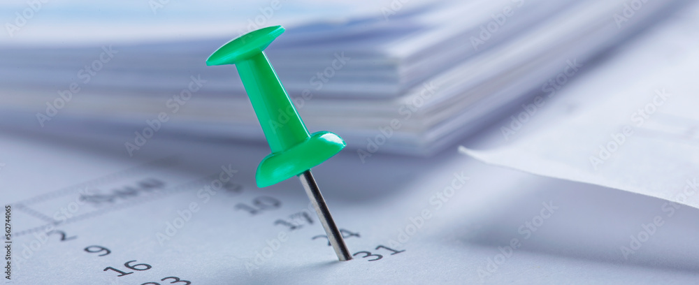 Important date and calendar appointment. pin on calendar. Important date and calendar appointment. pin on calendar.