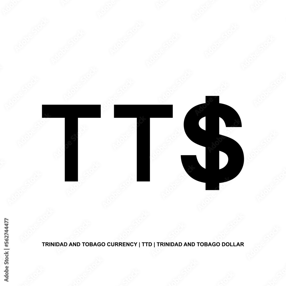 Trinidad and Tobago Currency Symbol, Trinidad and Tobago Dollar Icon ...