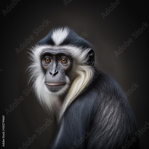 Colobus Monkey Portrait