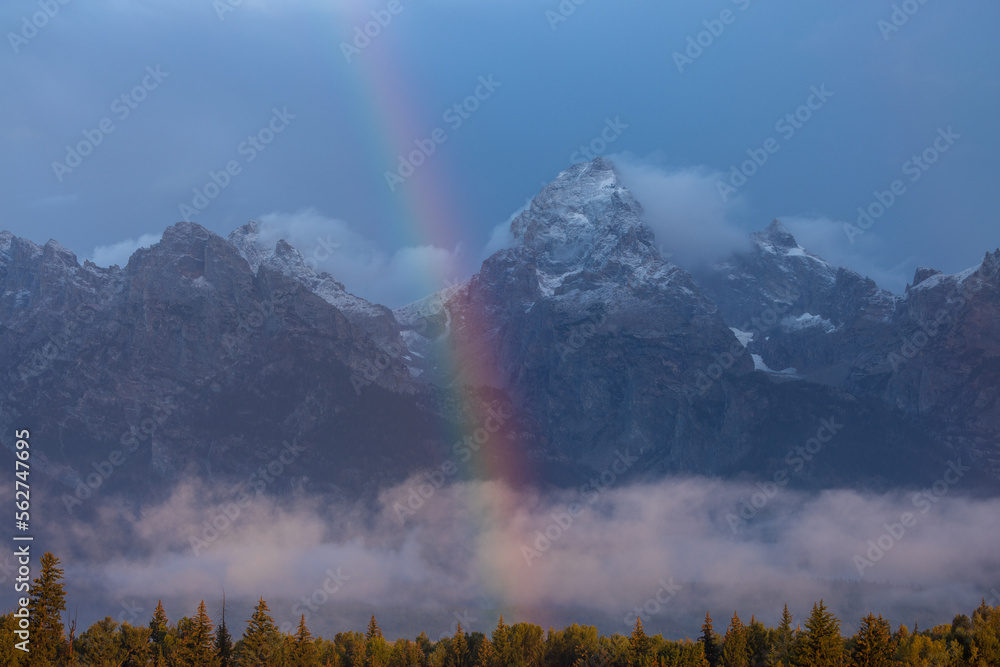 Scenic Landscpae in Grand Teton National Park in Autumn