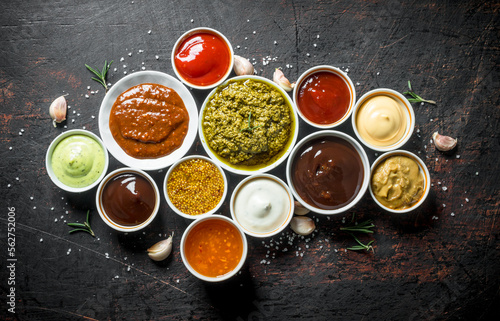 Variations of delicious sauces.