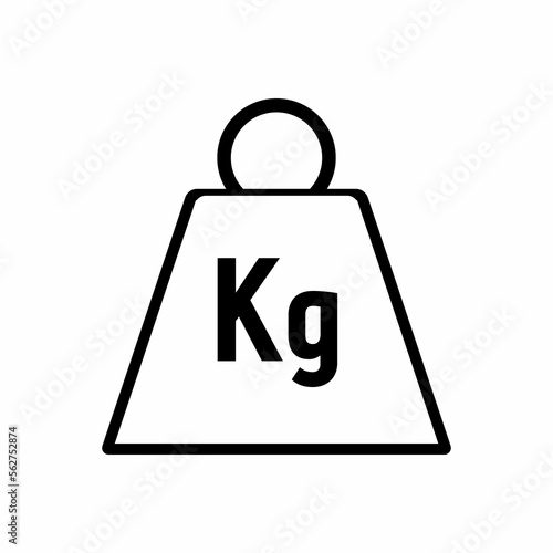 Weight Kg Icon. Weight Kilogram Icon.