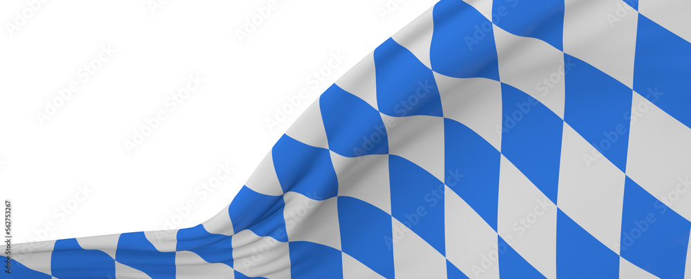 fine 3d image of classic waved bavaria flag fine 3d image of classic waved bavaria flag