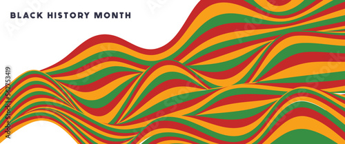 black history month celebrating banner vector illustration