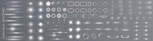 Light star white png. Light sun white png. Light flash white png. vector illustrator.	