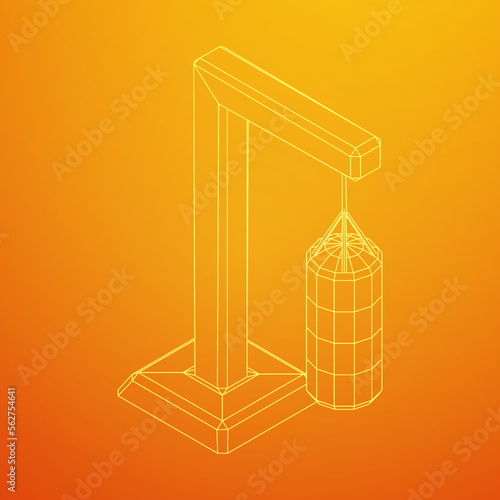 Punching bag for training boxing power punch