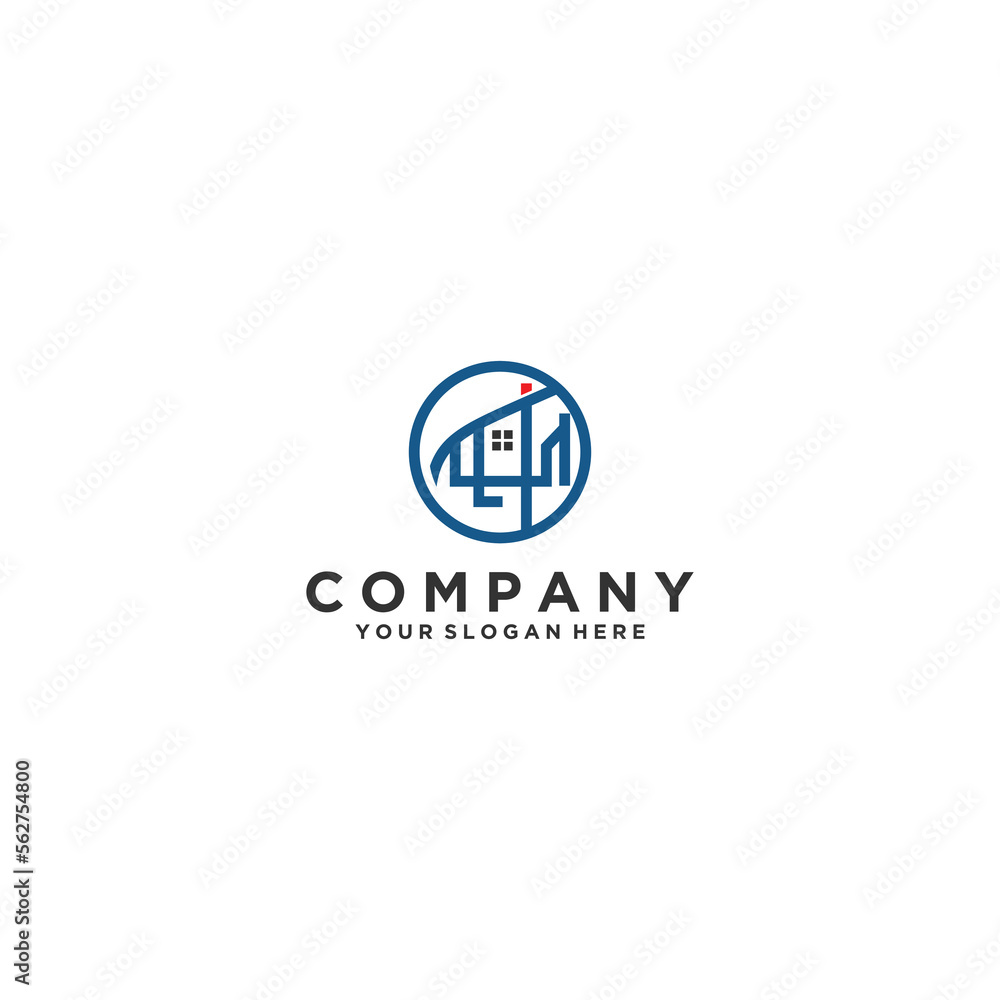 Real estate logo design. House and building vector Real estate logo design. House and building vector