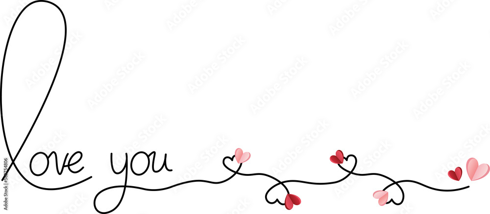 Valentine's Day card decoration. Linear hearts. The inscription I love you with hearts on transparent background. Love concept. PNG image
Valentine's Day card decoration. Linear hearts. The inscription I love you with hearts on transparent background. Love concept. PNG image