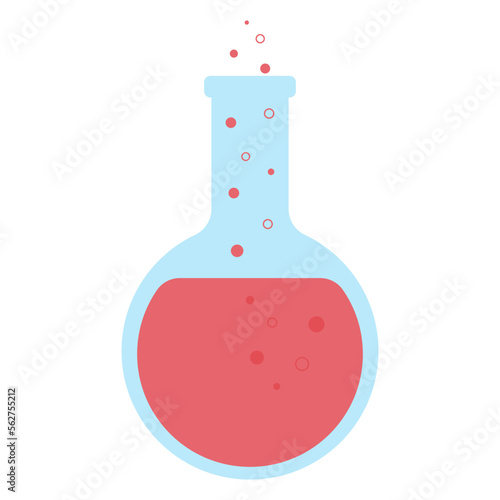 Laboratory flask. Vector illustration