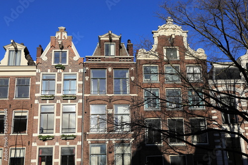 Canvas Print Amsterdam Bloemgracht Canal House Facades View, Netherlands