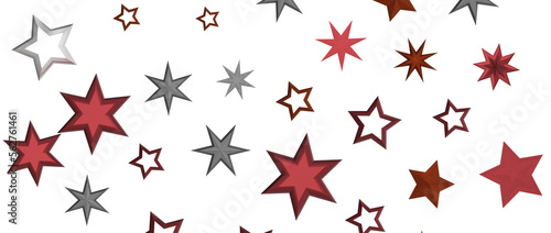 Glossy 3D Christmas star icon. Design element for holidays. -