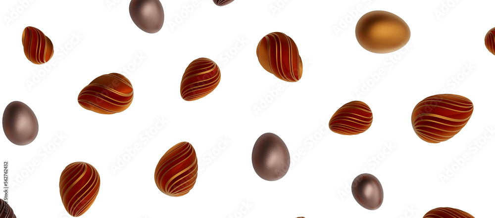 Abstract luxury golden easter eggs isolated Abstract luxury golden easter eggs isolated