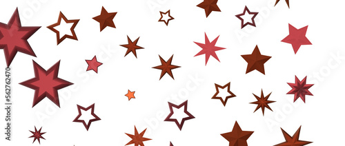 golden stars - in red