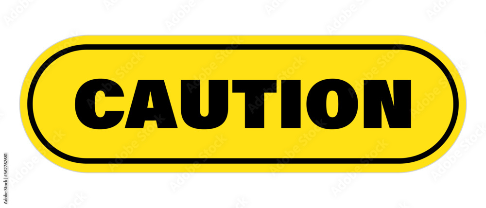 CAUTION logo. Construction site and alert. Vector. CAUTION logo. Construction site and alert. Vector.