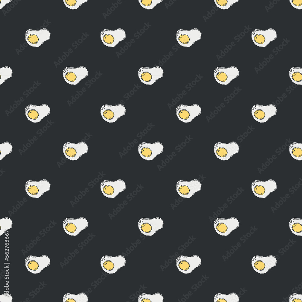 Seamless pattern with egg icons Seamless pattern with egg icons
