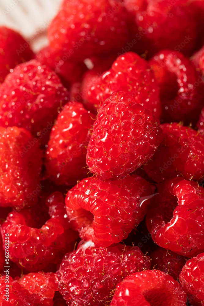 Raw Organic Red Raspberries Raw Organic Red Raspberries