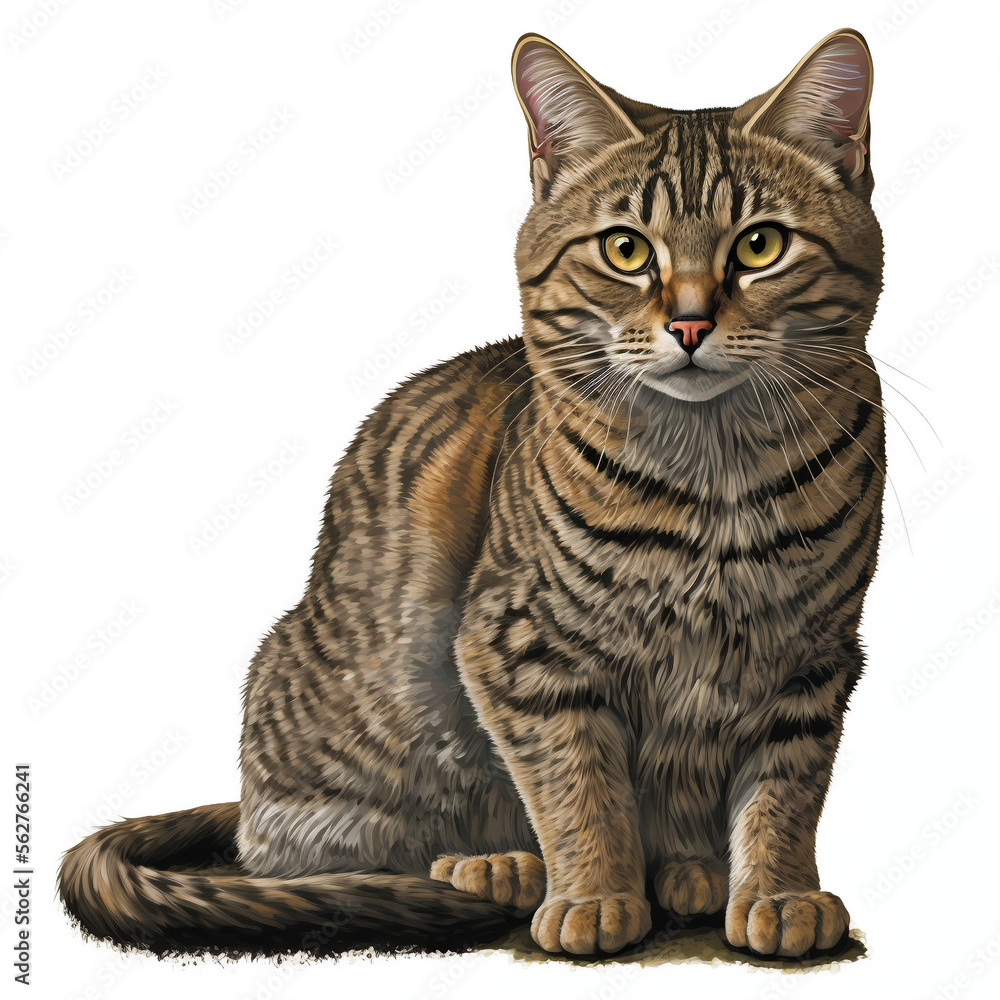Fototapeta premium European wildcat (Felis silvestris) Cat Vector