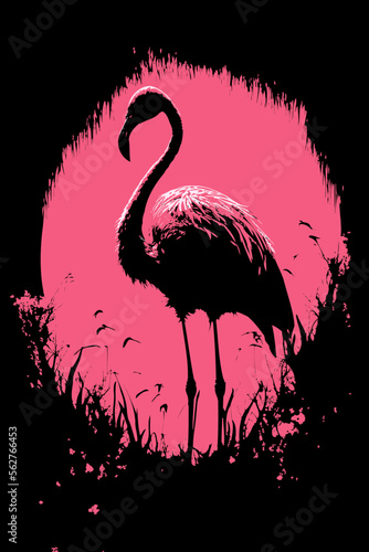 illustration of a flamingo