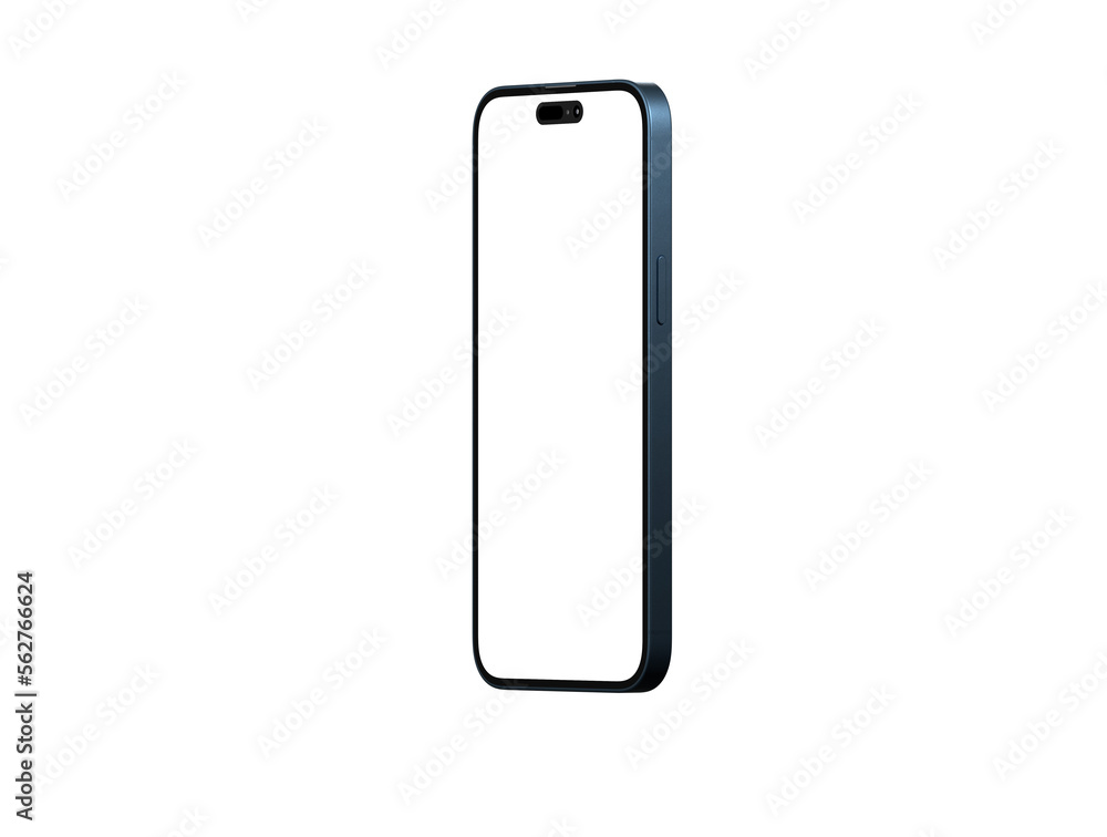 Modern glass smartphone hanging over the table Modern glass smartphone hanging over the table