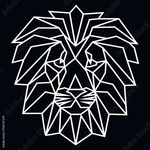 Vector abstract polygonal geometric wild animal