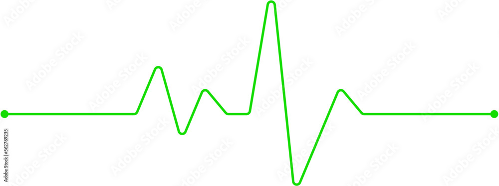 ECG Line Design Element Vector