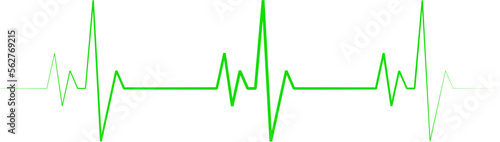 ECG Line Design Element Vector