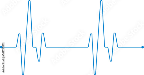 ECG Line Design Element Vector