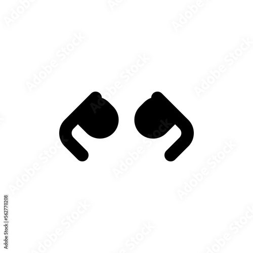 Refractor icon. Simple style eye hospital poster background symbol. Refractor brand logo design element. Refractor t-shirt printing. Vector for sticker.