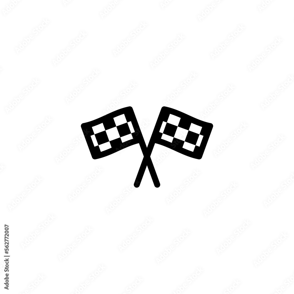 Finish flag banner icon Finish flag banner icon