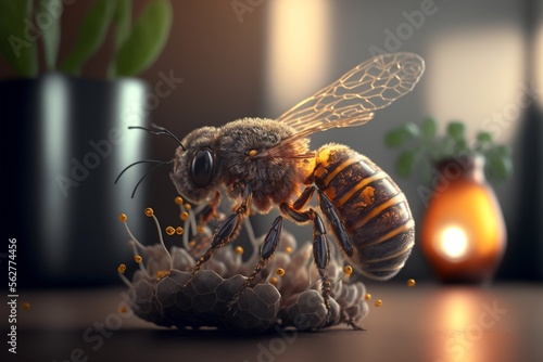 Bee nectar photo