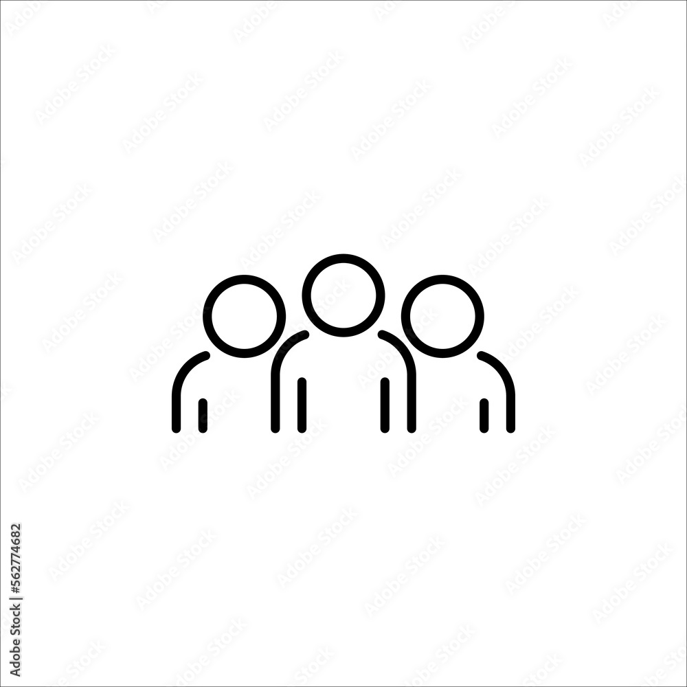 People Icons, Person work group Team Vector. vector illustration on white background