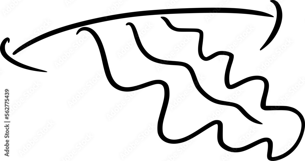 Fototapeta premium Vector drawing of mounts expressing different emotions. In cartoon style on white background, isolated. Contours. The mouth is offended, upset. Shows the tongue. Teasing. Upset, sad.