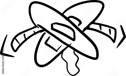 Vector drawing of mounts expressing different emotions. In cartoon style on white background, isolated. Contours.they put a plaster over mouth to shut him up. Upset, dissatisfied.